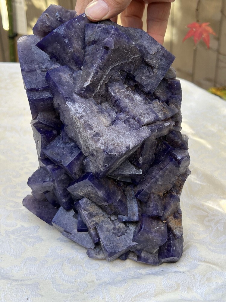 Greenlaws Mine UK Large Fluorite Wet Wall Pocket Specimen 4113g-image