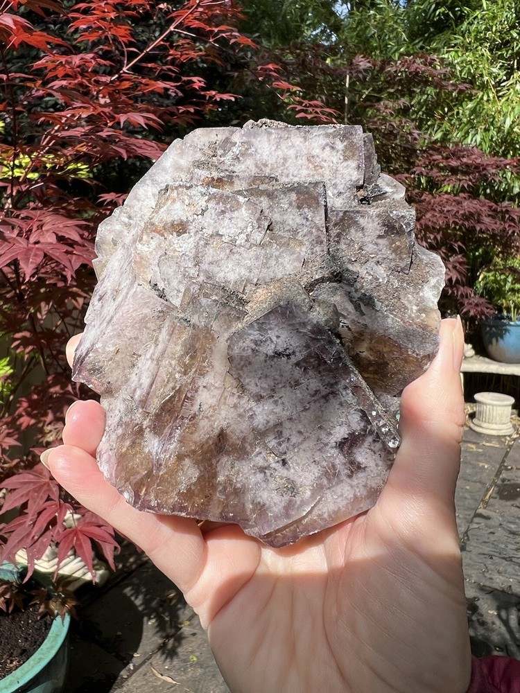 Greenlaws Mine UK Purple Fluorite Cluster Large British Specimen 876g-image